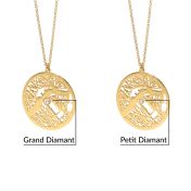 Collier Carte Cercle des Souvenirs [Vermeil 18ct]