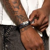 Explorer Leather Men Name Bracelet