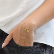 Liefdesdruppels Initialen Armband [18K Goud Verguld]