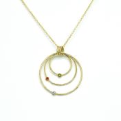 Spheres of Love Birthstone Necklace [14 Karat Gold]