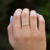 Bague Carina. Petite Pierre Ronde [Argent 925]