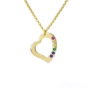 Collier Arc-en-Ciel d'Amour [Plaqué Or 18ct]