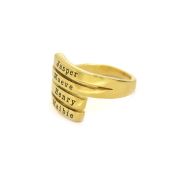 Swan Name Ring - 4 Names [18K Gold Vermeil]