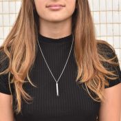 Cherry Branch with Heart Necklace [Sterling Silver]