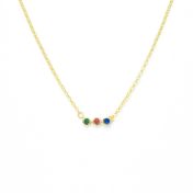 Talisa Stars Birthstone Necklace [10K Gold]