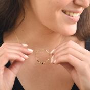 Collar Amor Materno Martillado [Oro de 14K]