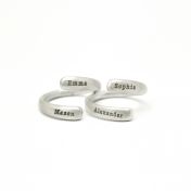 Layers of Love Ring Pair [Sterling Silver]