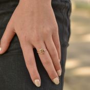 Anello Amore di Mamma - Triplo Amore [Placcato Oro 18kt]