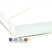 Collar Talisa Estrellas Horizontal [Plata de Ley]