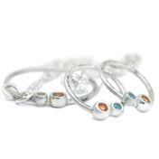 A Mother's Love Earrings Hammered [Sterling Silver]