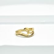 Bague Destins Croisés [Plaqué Or 18ct]