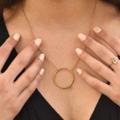 A Mother's Love Necklace Hammered [Gold Plated]