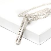 Talisa Bar Necklace [Sterling Silver]