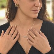 Collar Talisa Estrellas Horizontal [Plata de Ley]