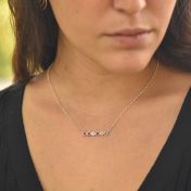 Collar Talisa Estrellas Horizontal [Plata de Ley]