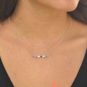 Collar Talisa Estrellas Horizontal [Plata de Ley]