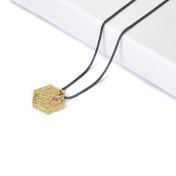 Hilos de Vida - Collar tipo gota con piedras de nacimiento [Oro Amarillo 10 ct]