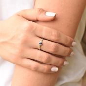 Bague Carina. Pierre Ovale Verticale [Argent 925]