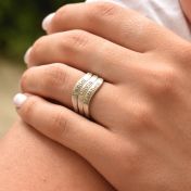 Ocean Tide Name Ring [Sterling Silver]