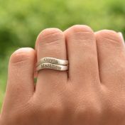 Ocean Tide Name Ring [Sterling Silver]