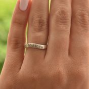 Ocean Tide Name Ring [Sterling Silver]