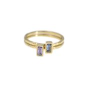 Gehamerde Ringen der Liefde [10K Goud]