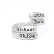 Layers of Love Ring Pair [Sterling Silver]