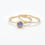 Carina Ring. Grote Cirkel [18K Goud Verguld].