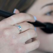 Carina Ring. Oval Horizontal [Sterling Silver]