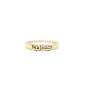 Moon Glow Name Ring [Gold Plated]
