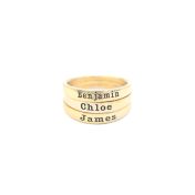 Moon Glow Name Ring [Gold Plated]