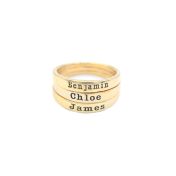 Moon Glow Name Ring [Gold Plated]