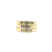 Moon Glow Name Ring [Gold Plated]