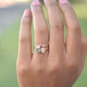 Bague Anneaux de l’Amour [Plaqué Or 18ct]