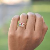 Bague Anneaux de l’Amour [Plaqué Or 18ct]