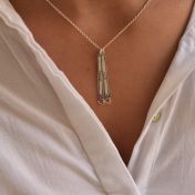 Cherry Branch with Heart Necklace [Sterling Silver]