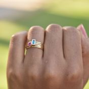 Bague Anneaux de l’Amour [Plaqué Or 18ct]