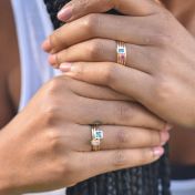 Bague Anneaux de l’Amour [Plaqué Or 18ct]