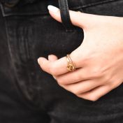 Bague Destins Croisés [Plaqué Or 18ct]