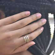 Swan Name Ring - 3 Names [18K Gold Plated]