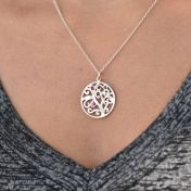 Tree of Life Birthstone Necklace [Sterling Silver]