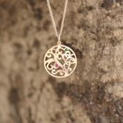 Tree of Life Birthstone Necklace [Sterling Silver]
