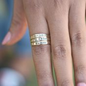 Moon Glow Name Ring [Gold Plated]