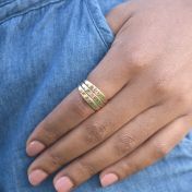 Moon Glow Name Ring [Gold Plated]