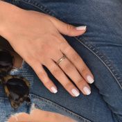 Saturn Ring - Gehämmert [Sterlingsilber]