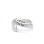 Layers of Love Ring Pair [Sterling Silver]