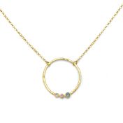 A Mother's Love Necklace Hammered [Gold Plated]