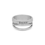Wahre Liebe Ring mit Namen [Sterlingsilber]