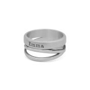 Wahre Liebe Ring mit Namen [Sterlingsilber]