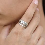 Wahre Liebe Ring mit Namen [Sterlingsilber]